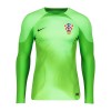 Maillot de Gardien à Manches Longues Croatie Domicile Coupe du Monde 2022 Verte Pour Homme